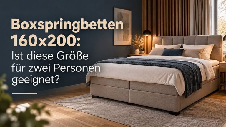 Boxspringbetten 160x200 - ist diese Größe für zwei Personen geeignet