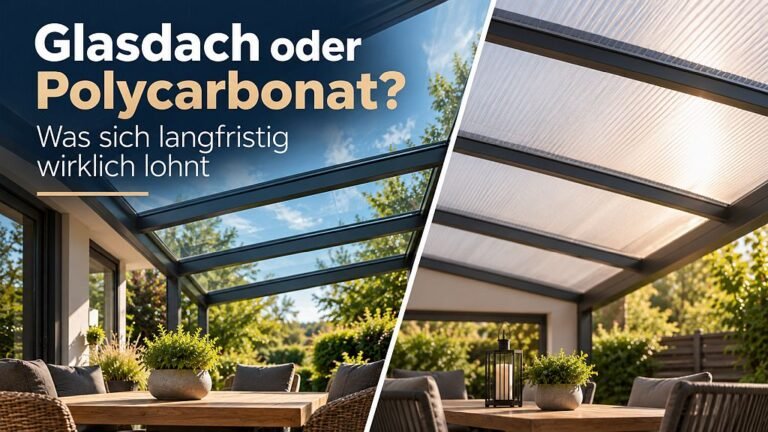 Glasdach oder Polycarbonat Was sich langfristig wirklich lohnt